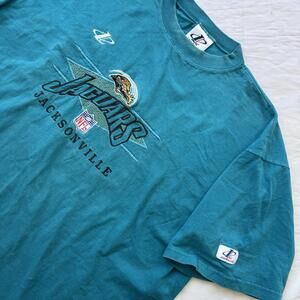 Vintage Jacksonville Jaguars Logo Athletic T Shirt Men's XXL Swipe Paw Embroider